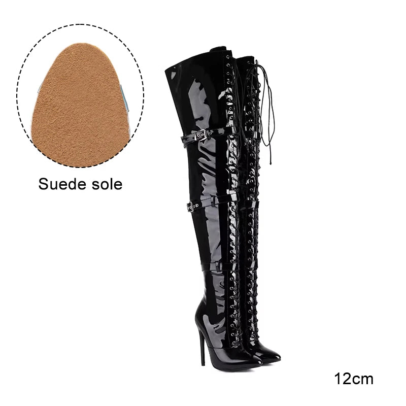 Harlock - Over-the-knee Stiletto Ankle Boots