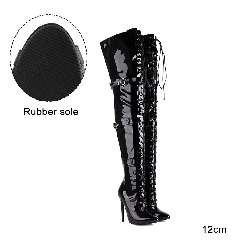 Harlock - Over-the-knee Stiletto Ankle Boots