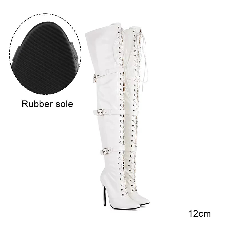Harlock - Over-the-knee Stiletto Ankle Boots