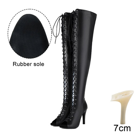 Hyvoid - Over-the-knee Stiletto Boots