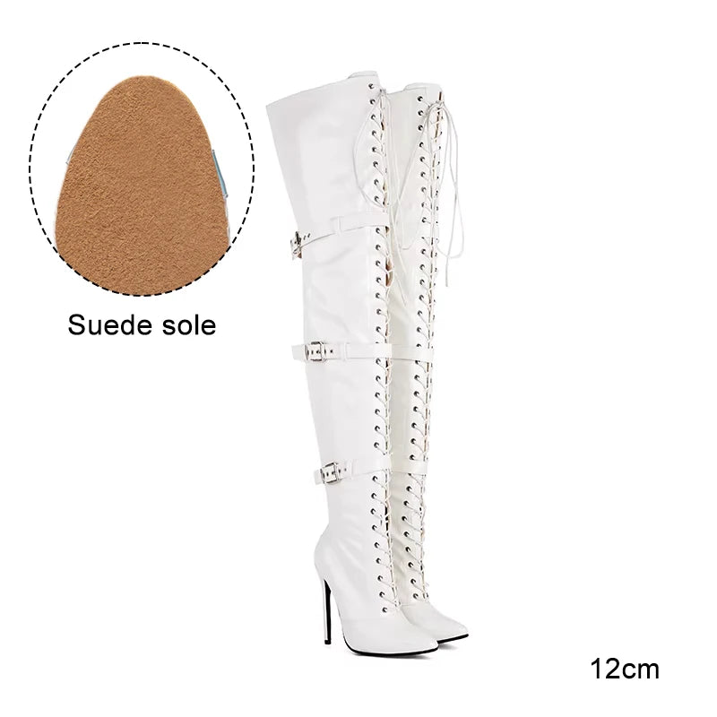 Harlock - Over-the-knee Stiletto Ankle Boots
