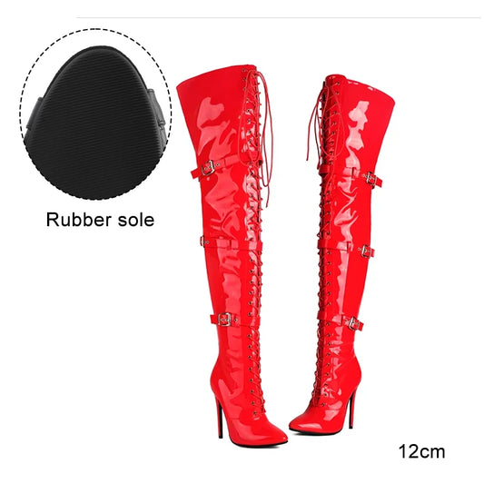 Harlock - Over-the-knee Stiletto Ankle Boots